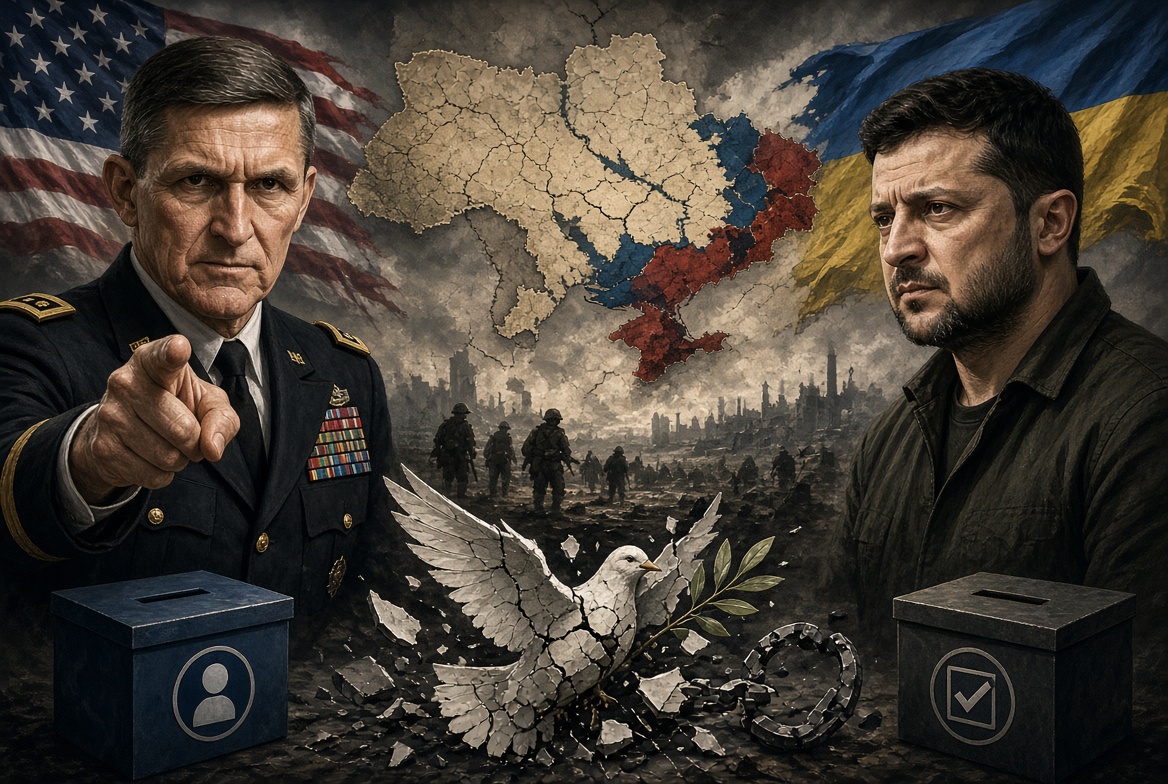 A béke Ukrajnában csak Zelenszkij távozása után lehetséges – állítja Michael Flynn